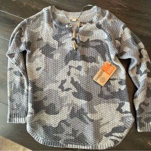 Oversized Ruff Hewn camouflage sweater